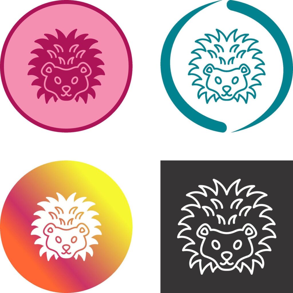 Hedgehog Icon Design Stock Free