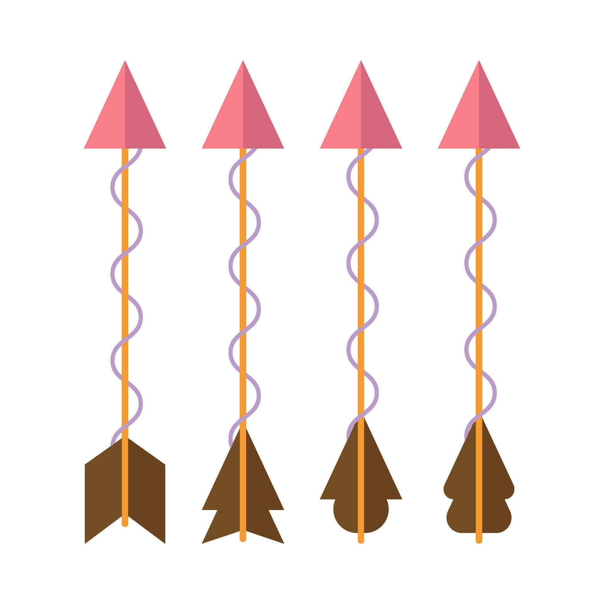 Flat illustration of arrows on isolated background Stock Free