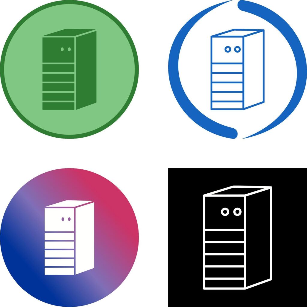 Server Network Icon Design Stock Free