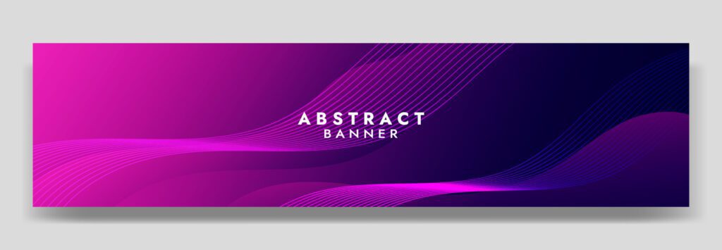 Abstract Purple Fluid Wave Banner Template Free Vector