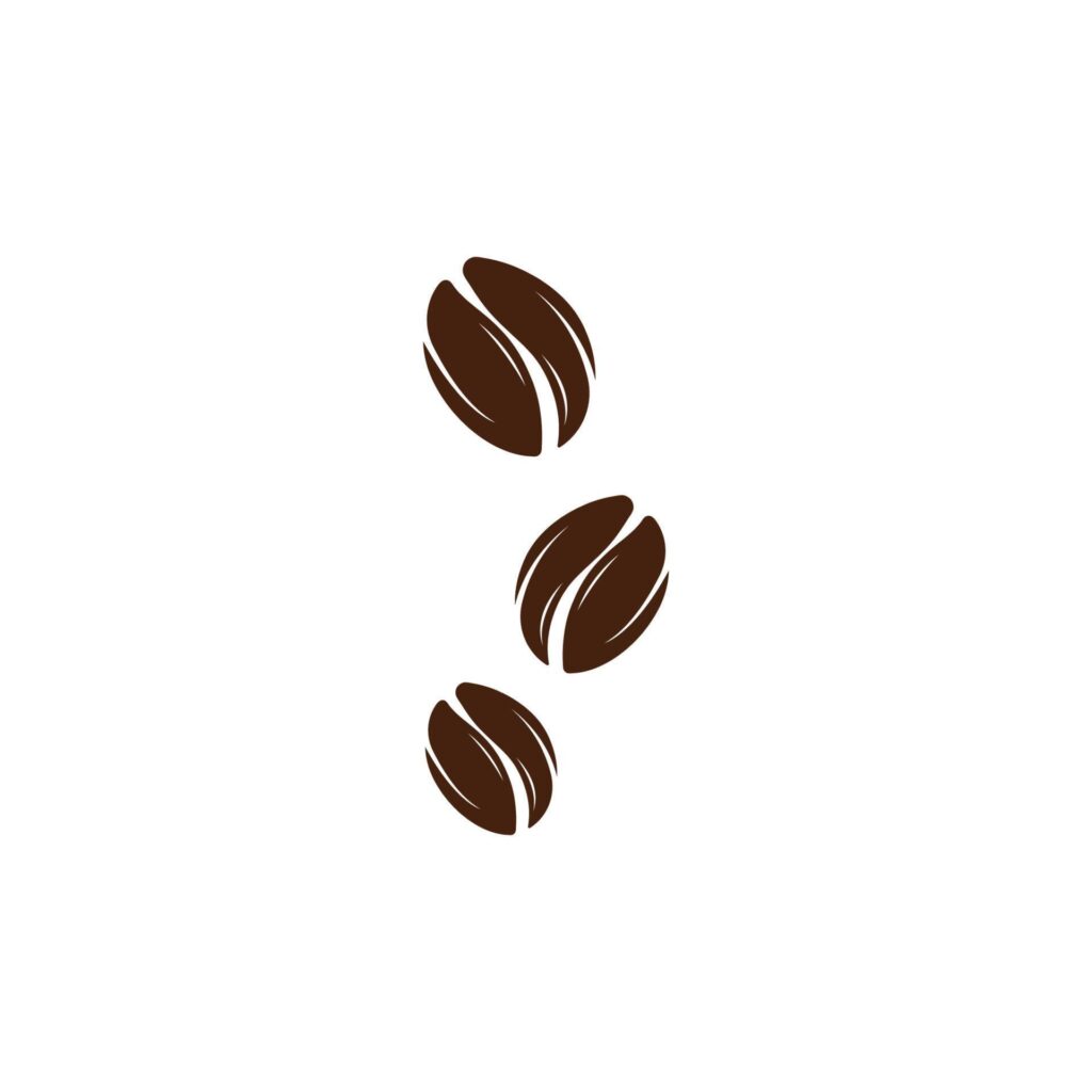 coffee bean icon vector illustration template Stock Free