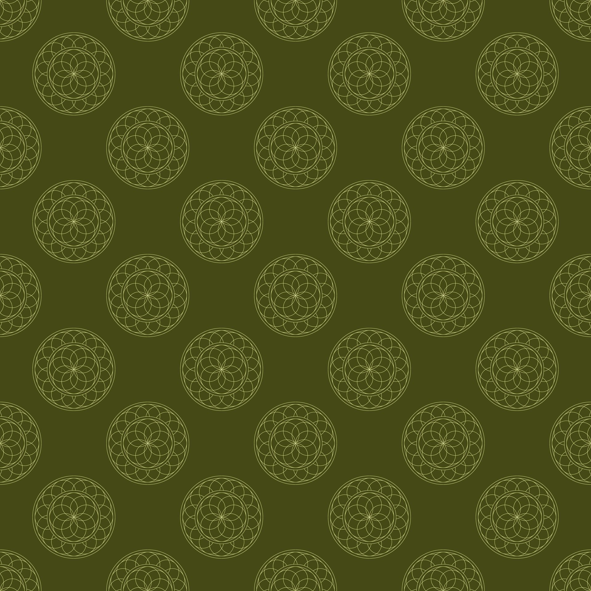 Greek floral mandalas seamless pattern. Free Vector