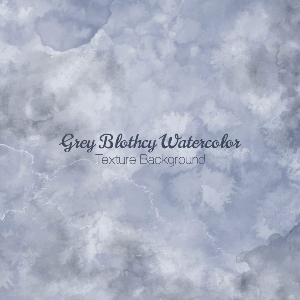 Grey Blotchy Watercolor Texture Background Free Vector