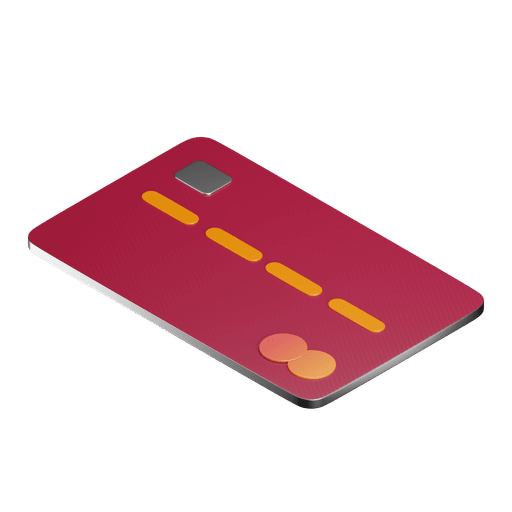 Card, credit, payment 3D illustration