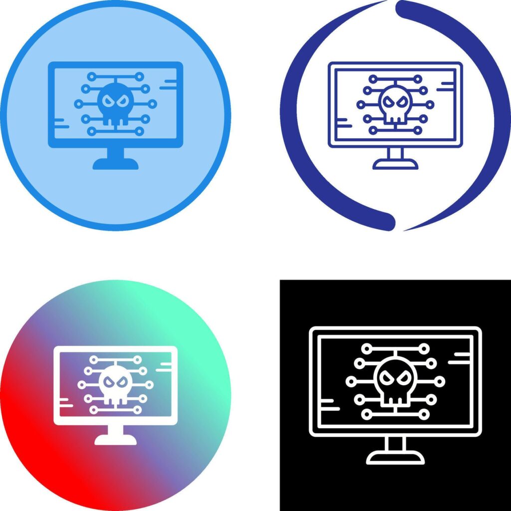 Malware Icon Design Stock Free