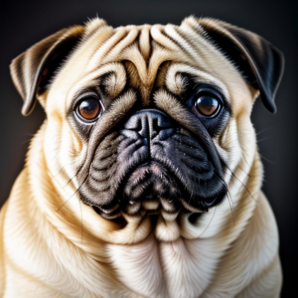 Yellow pug by @derekcast57 by @ai_generated