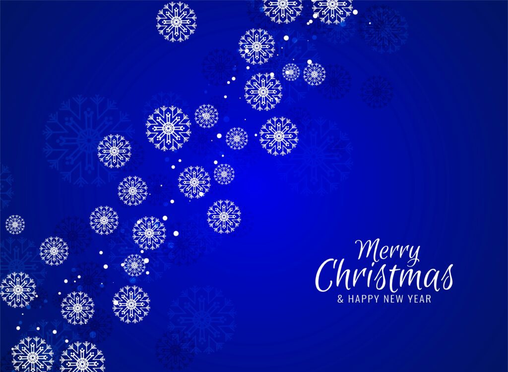 Merry Christmas festive background Free Vector