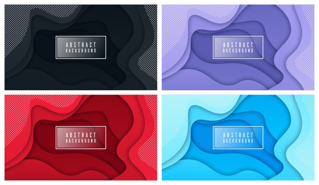 Colorful liquid and geometric background with fluid gradient shapes Free Vector