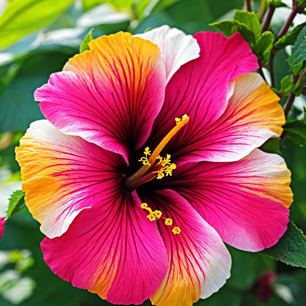 Hibiscus flower by @usg12le2 by @ai_generated