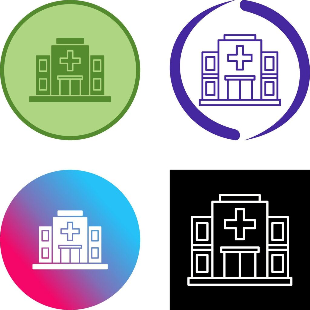 Hospital Icon Design Stock Free