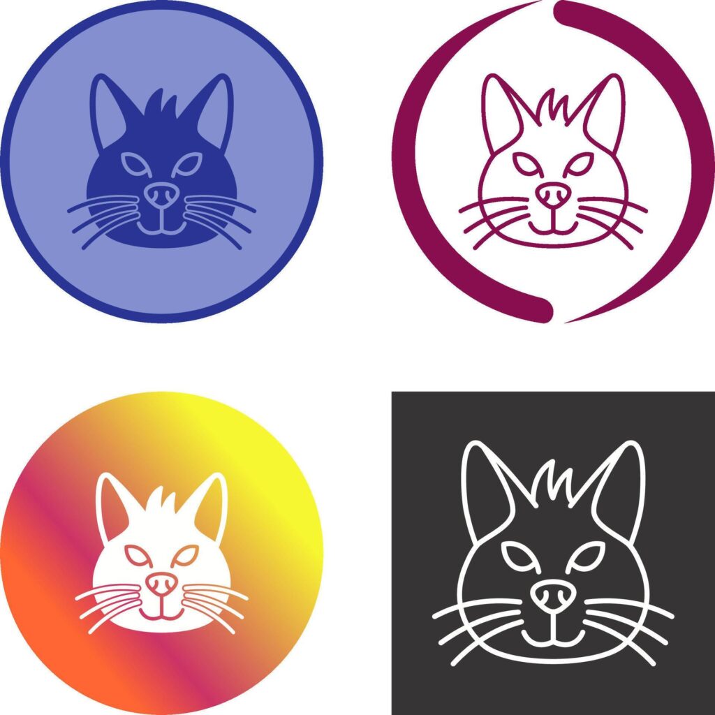 Cat Icon Design Stock Free