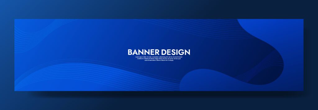 Abstract Blue Fluid Wave Banner Template Free Vector