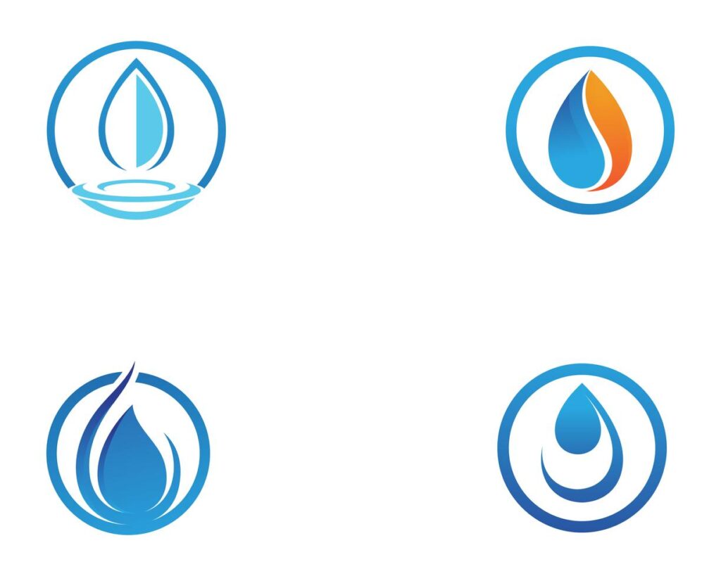 water drop Logo Template vector illustration design Stock Free