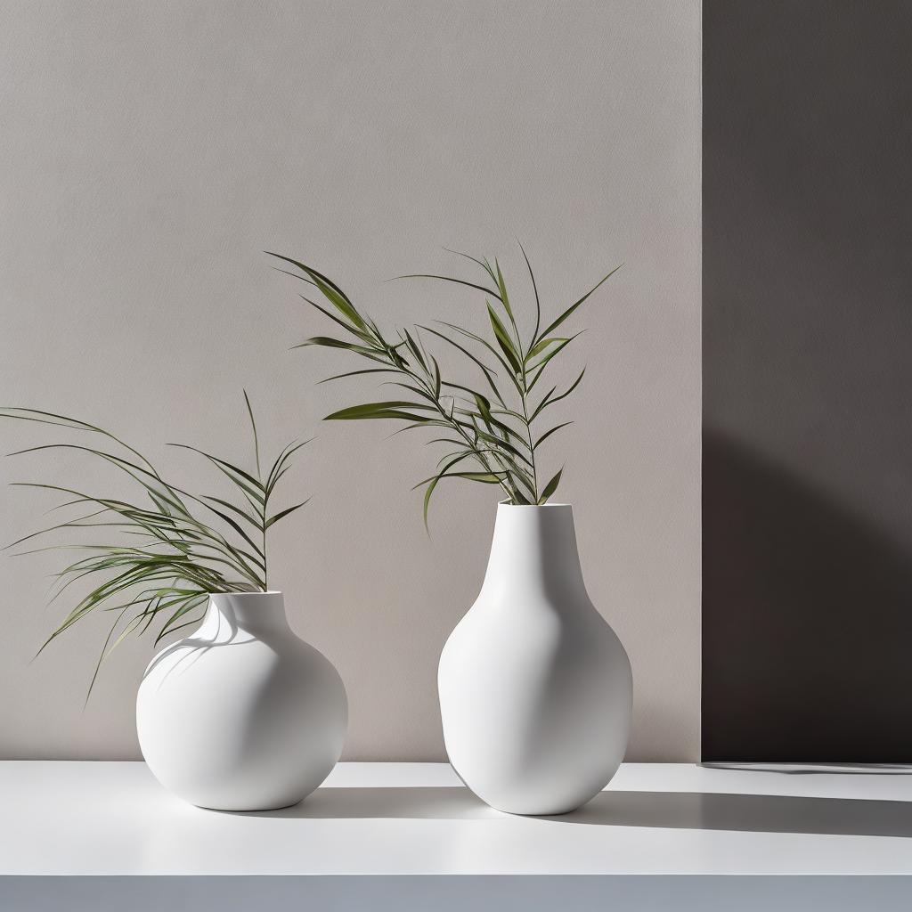 Minimalist vase, sleek design, by @ai_generated