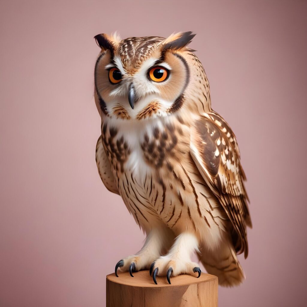 owl on lite background Stock Free