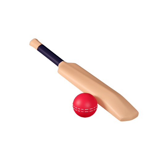 Cricket, sports, games 3D illustration