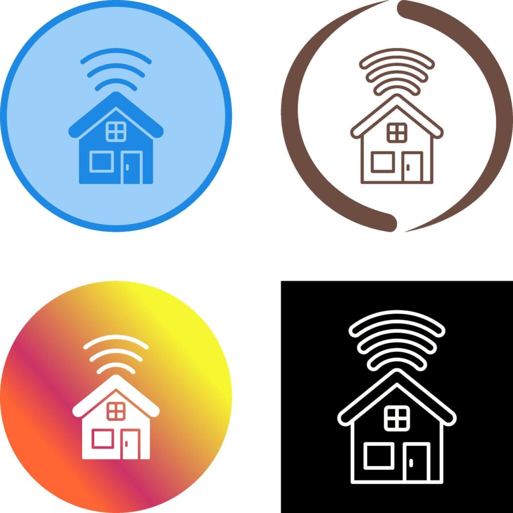 Smart House Icon Design Stock Free