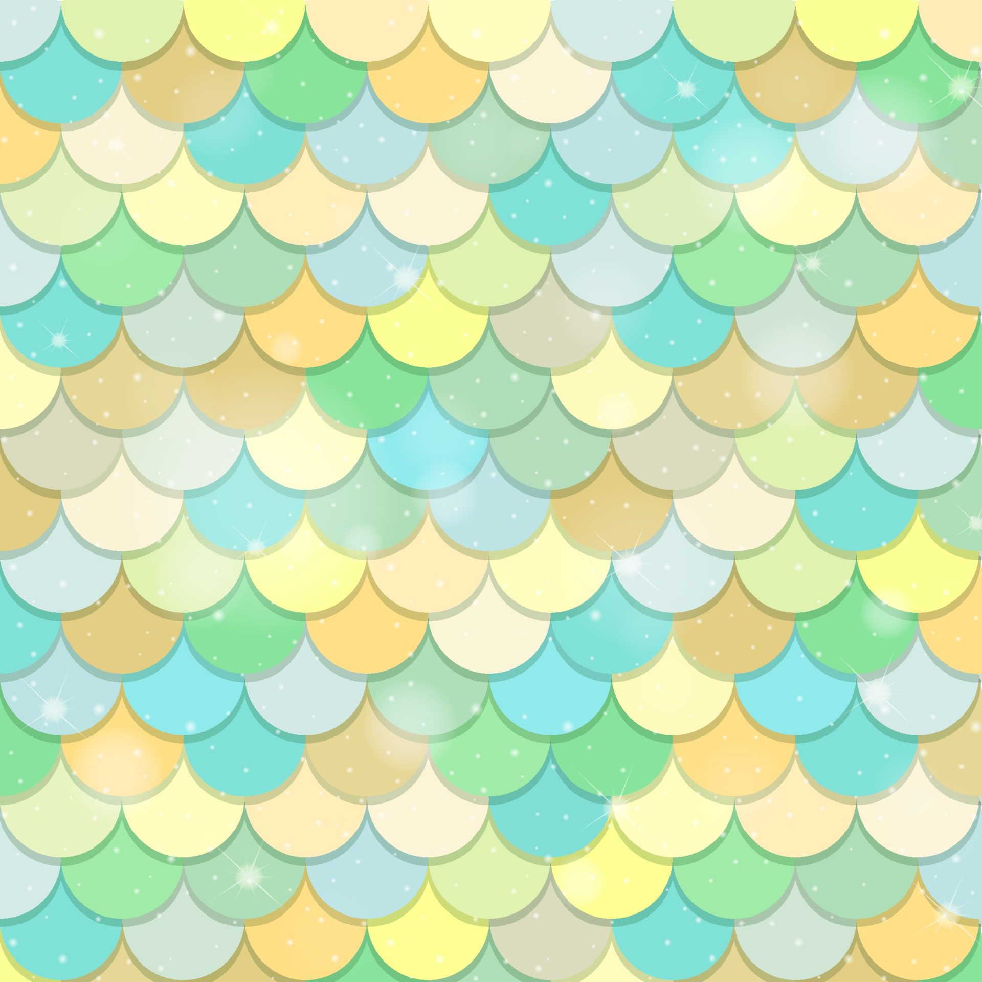 Fish scale seamless pattern background Free Vector