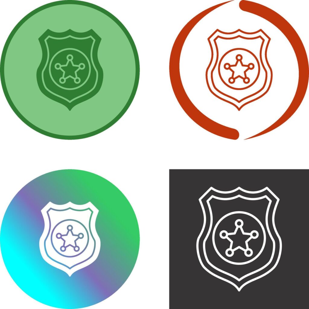 Police shield Icon Design Stock Free