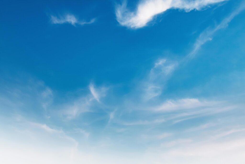 beautiful blue sky with white cloud view nature Stock Free