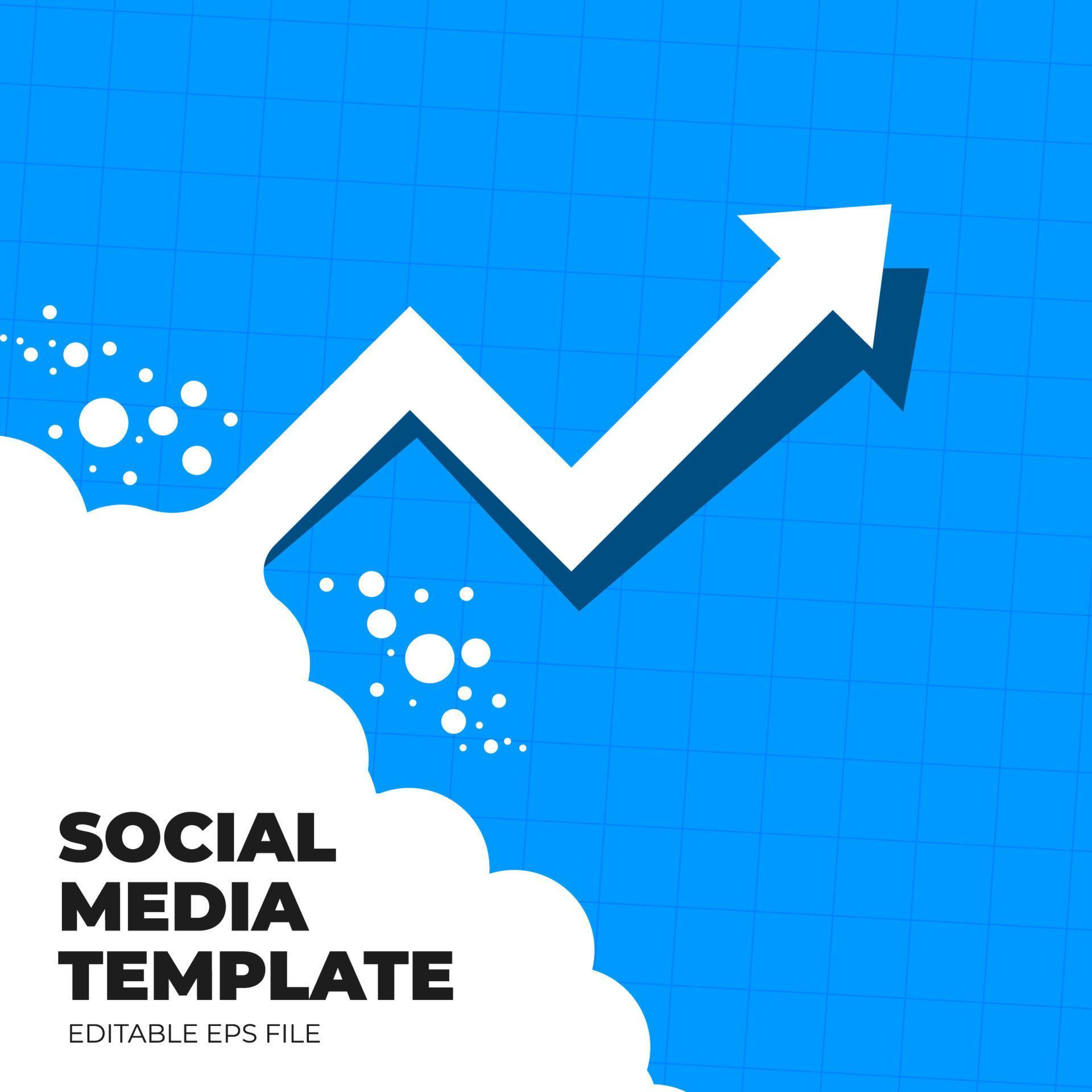 increase graph, social media template, Graphic finance up vector, cloud arrow, up arrow graphic Stock Free and Free SVG