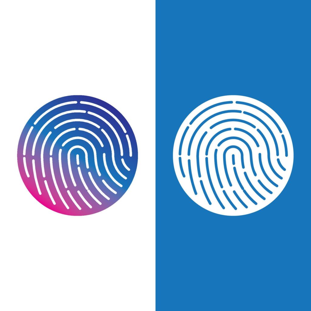 Fingerprint logo vector illustration Stock Free and Free SVG