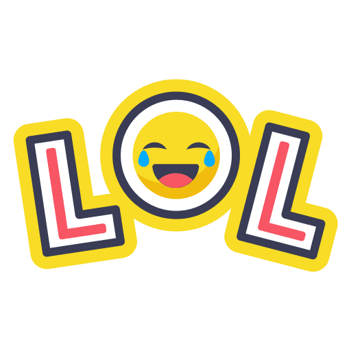 Laugh, layer, lol sticker