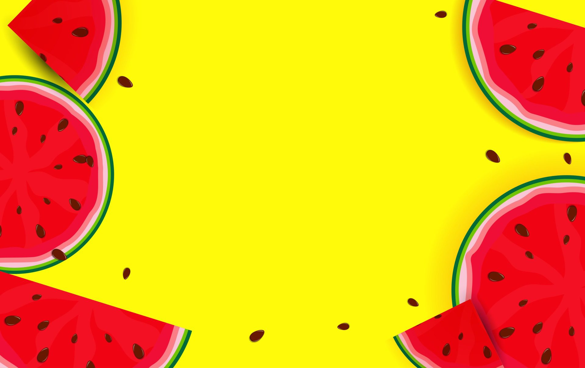 Summer Background from Watermelon. Vector Illustratio Free Vector