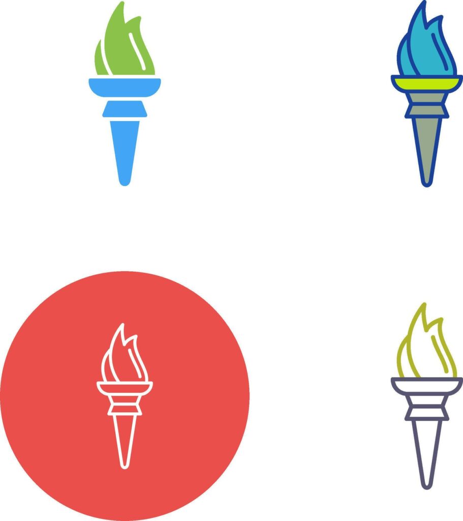 Torch Icon Design Stock Free