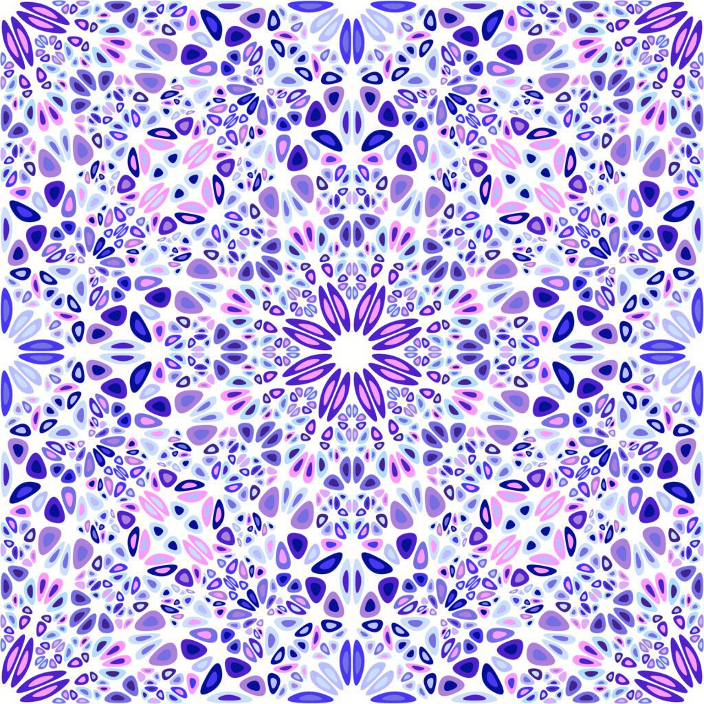 Seamless abstract mandala flower ornament pattern – oriental bohemian vector background design Free Vector