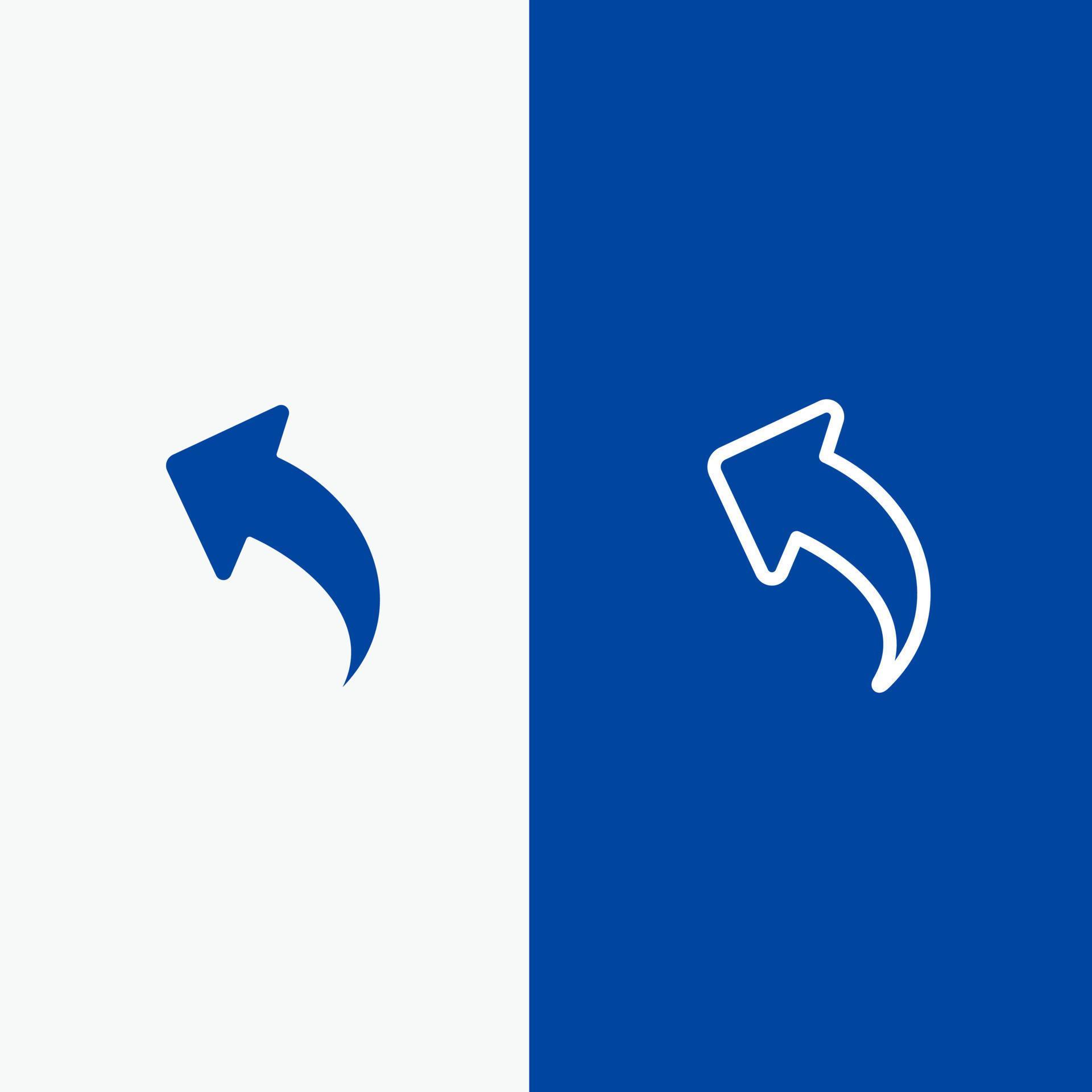 Arrow Left Up Arrows Line and Glyph Solid icon Blue banner Line and Glyph Solid icon Blue banner Stock Free