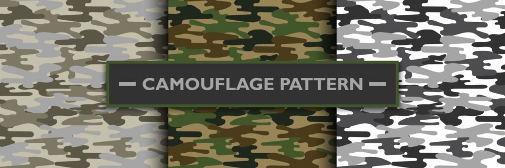 Camouflage military pattern, vector illustration Free Vector