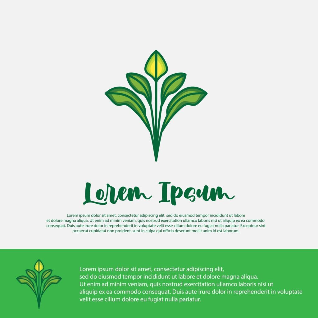 plant logo template Stock Free