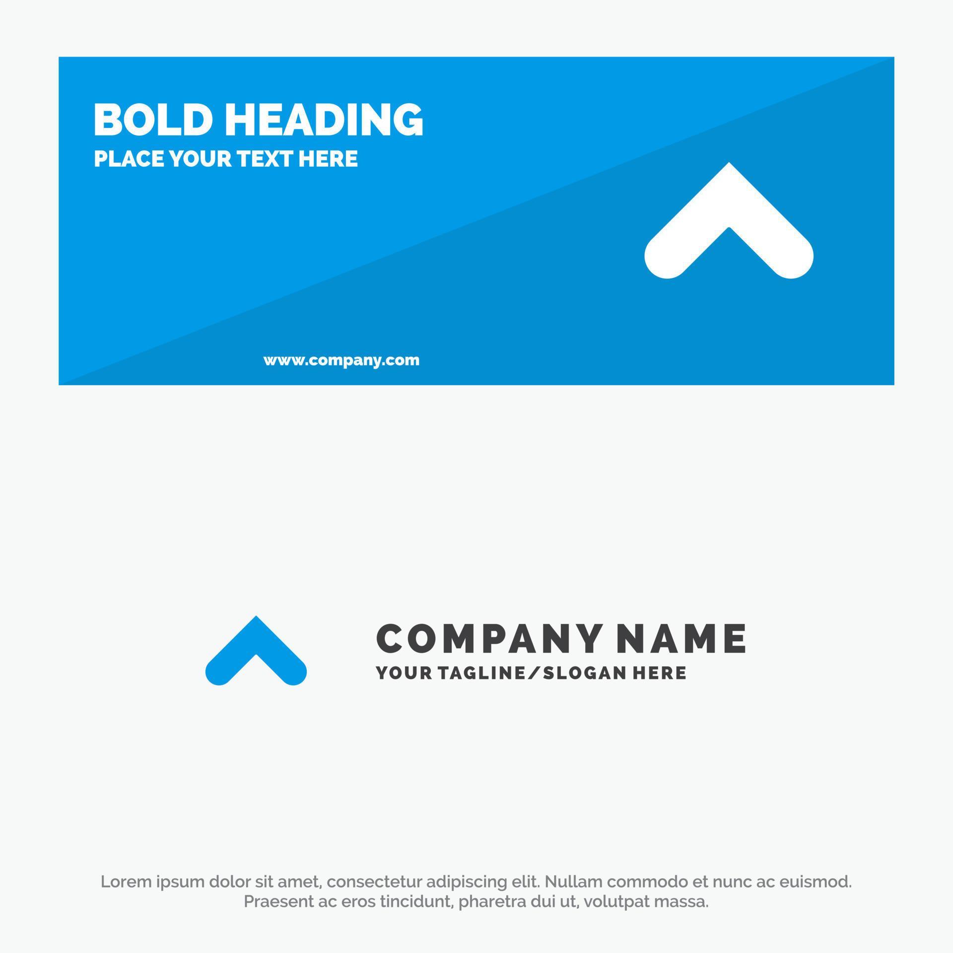 Arrow Arrows Up Sign SOlid Icon Website Banner and Business Logo Template Stock Free