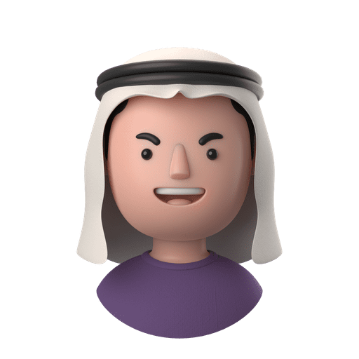 Avatars, accounts, man 3D illustration