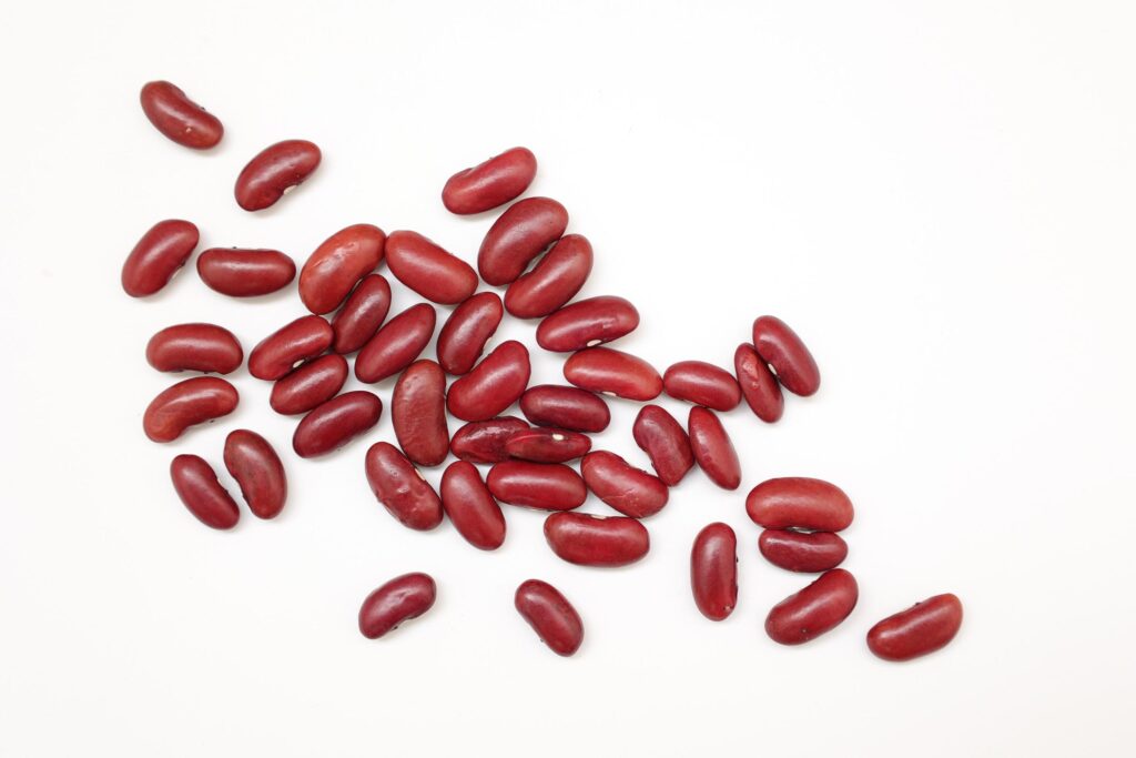 Red beans isolated on white background Stock Free