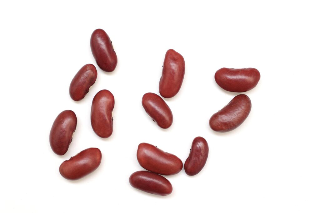 Red beans isolated on white background Stock Free