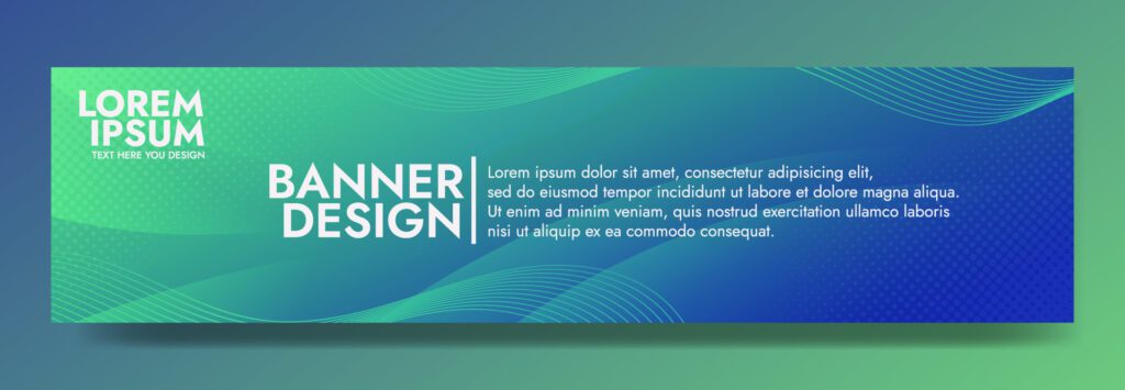 Abstract Green Fluid Wave Banner Template Free Vector