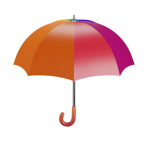 Umbrella, weather, rain 3D illustration