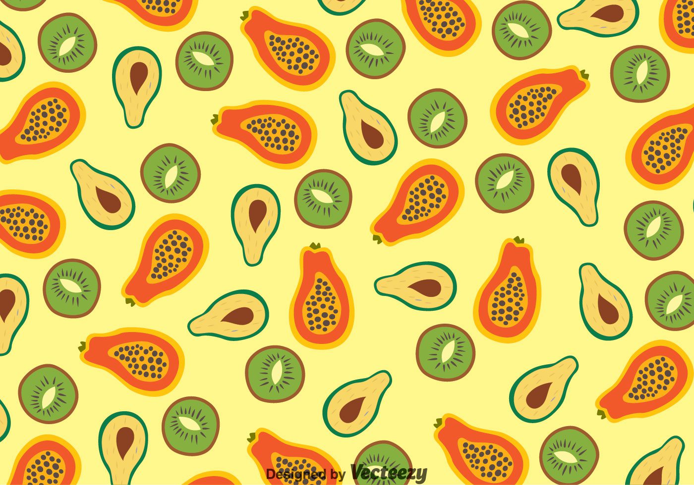 Fruits Pattern Free Vector and Free SVG