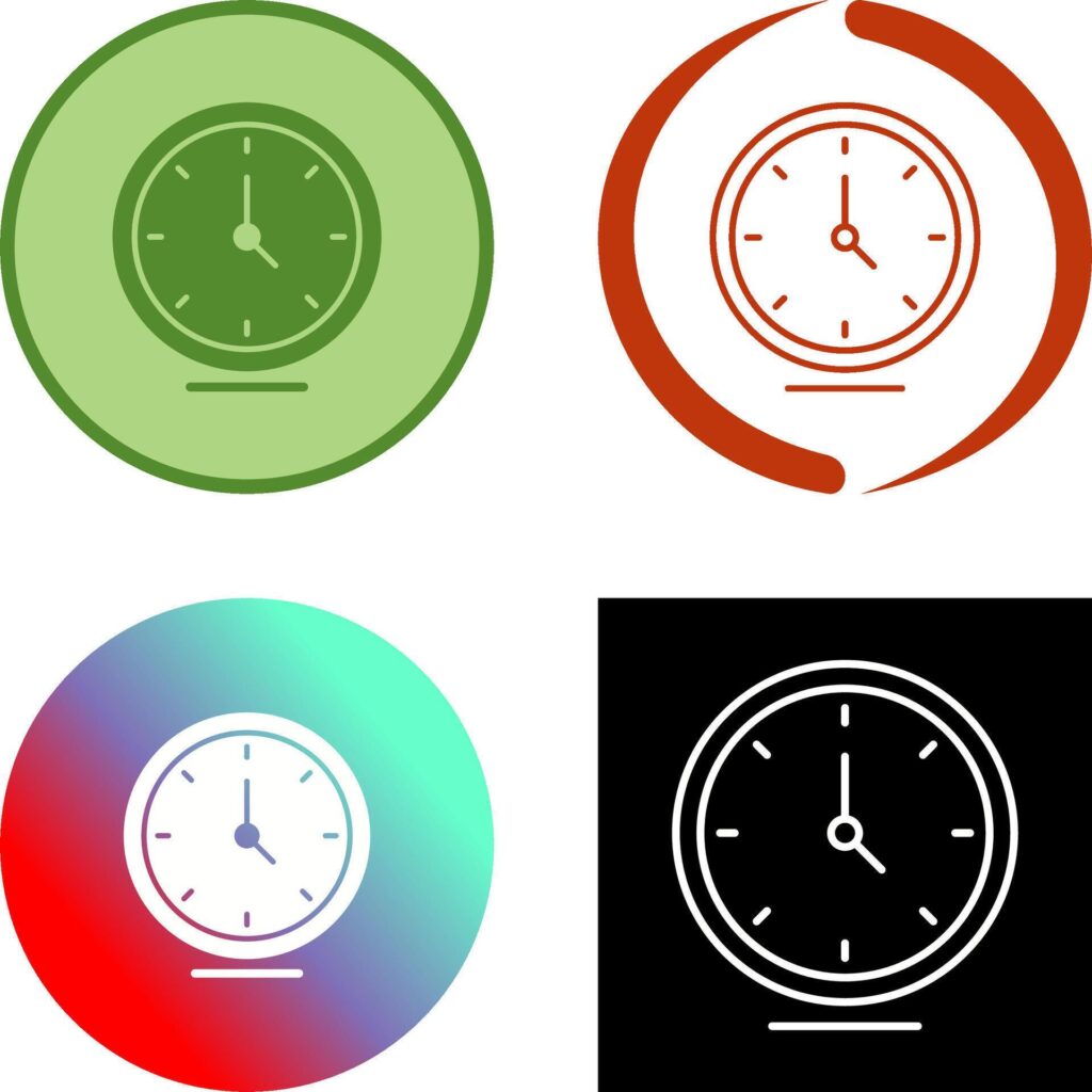 Clock Icon Design Stock Free