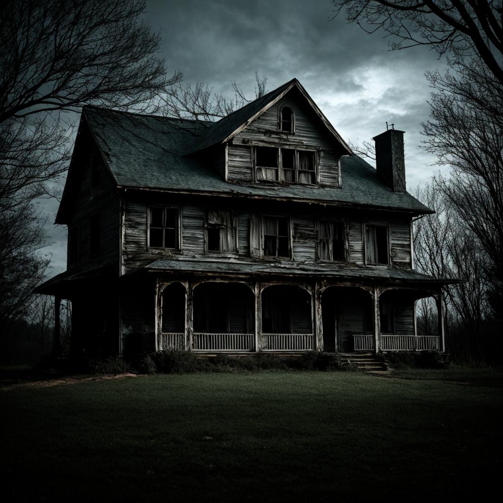 Old horror house in by @ai_generated