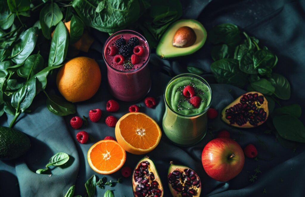 health and nutrition vs. smoothies Free Photo