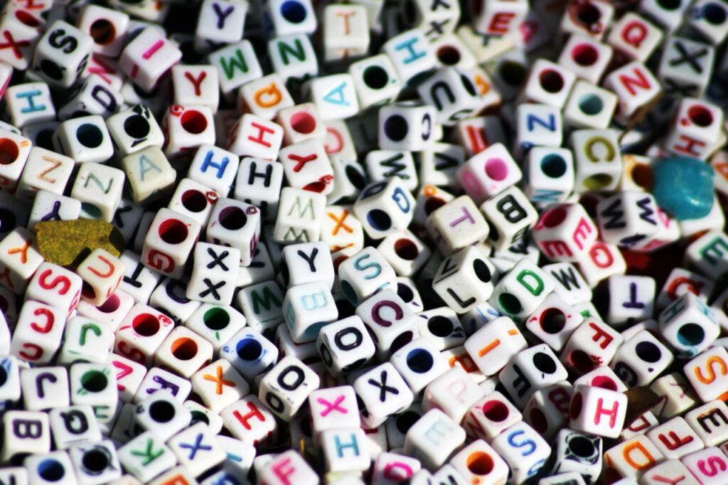 Letter Beads Stock Free