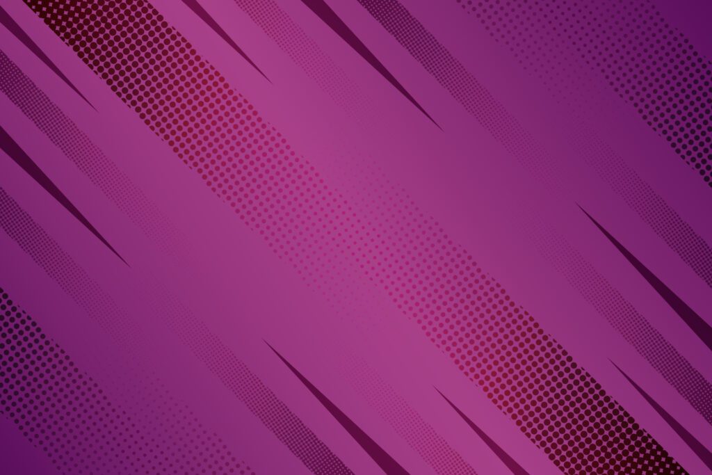 Purple abstract comic style with halftone background Free Vector