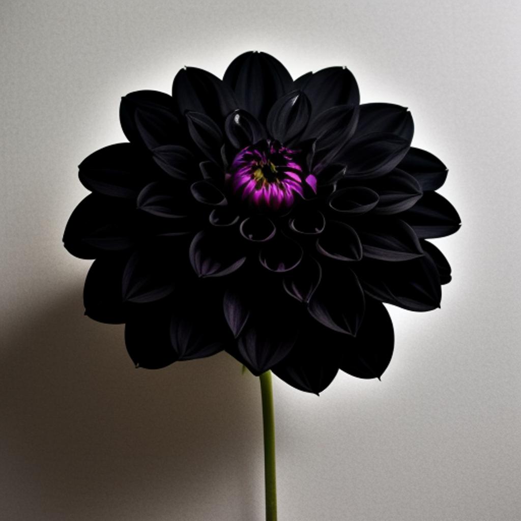 Eine dahlie (black beauty) by @ai_generated