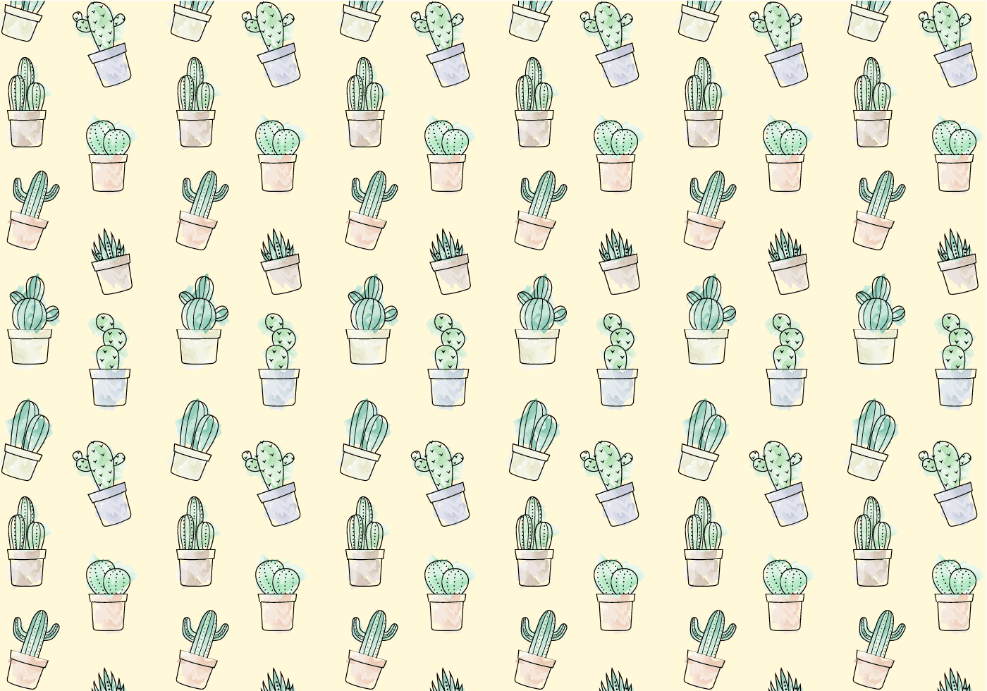 Free Cactus Pattern Vector Free Vector and Free SVG