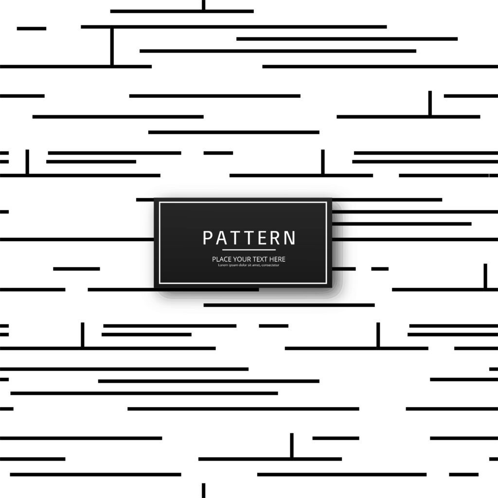 Modern geometric lines pattern illustration Free Vector