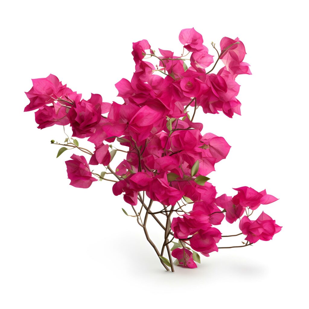 Bougainvillea flower or Pink flower. AI generetive Stock Free