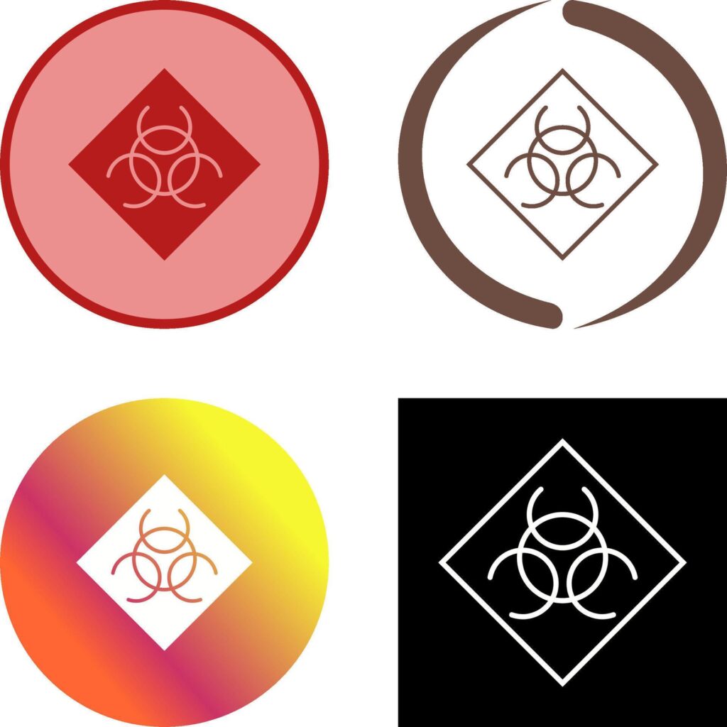 Biological Hazard Icon Design Stock Free